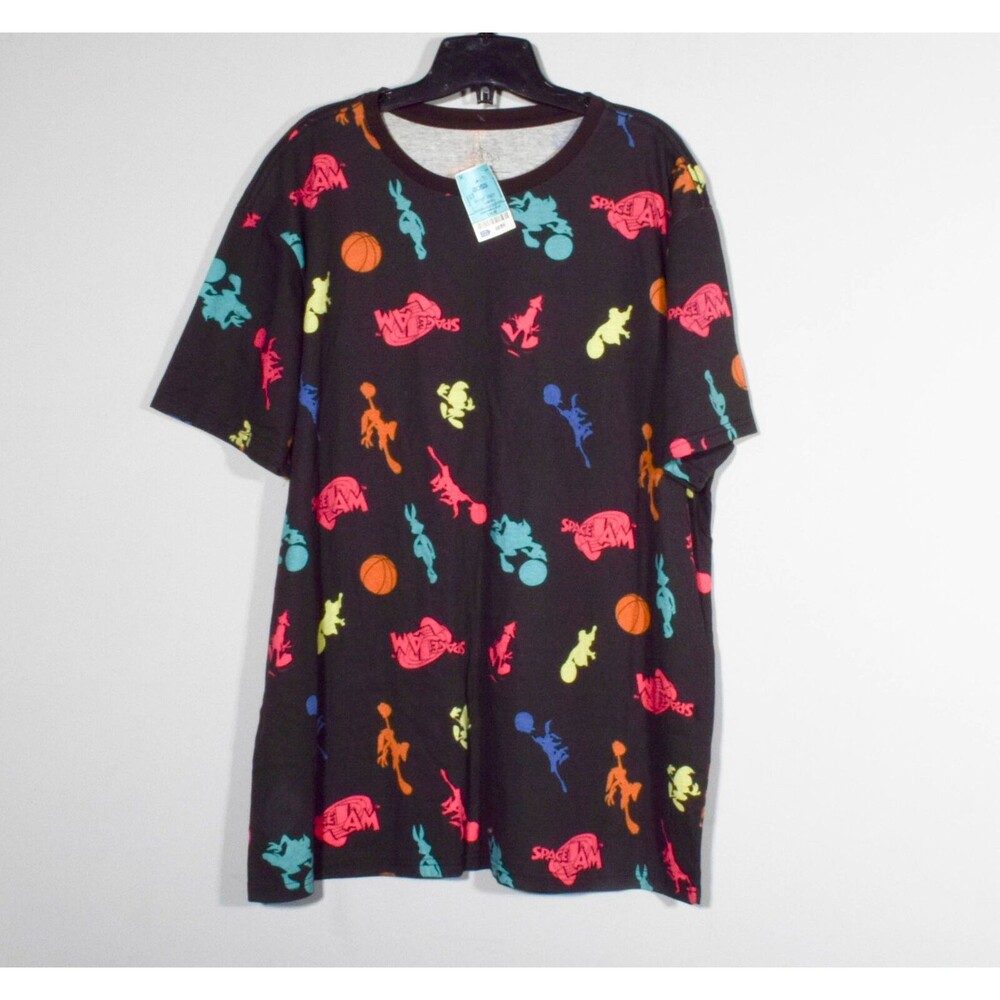 NWT Black Space Jam Character T Shirt Sz XL